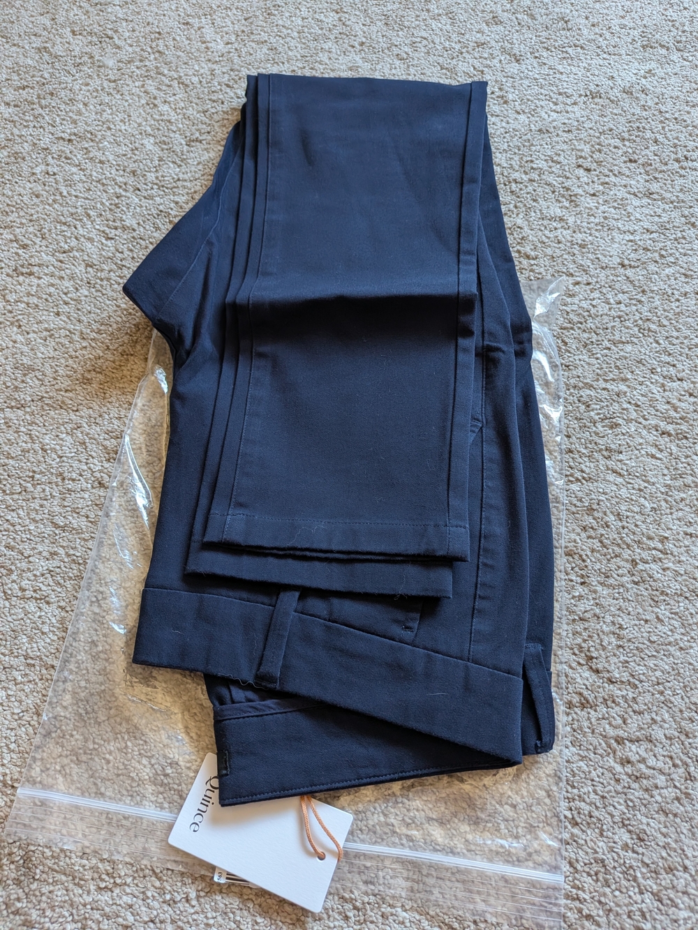 Quince Dark Navy Slim Chinos